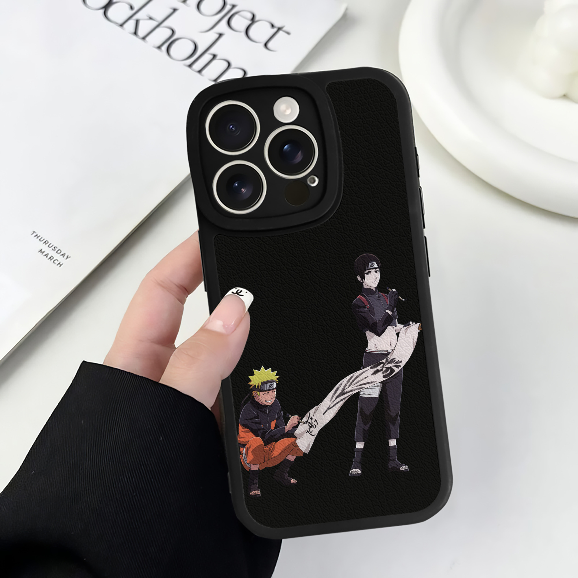 （画像用） NARUTO -ナルト- うずまき ナルト Uzumaki Naruto 【iPhone 16シリーズ対応】シリコンスマホケース（レザー調） 材質：シリコン